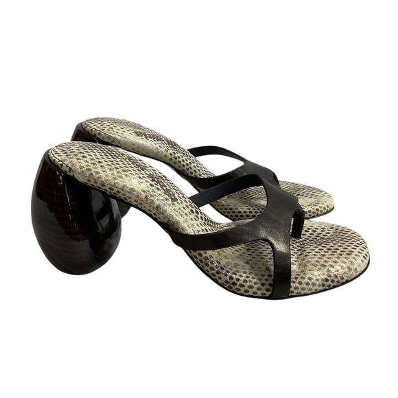 Cult Gaia Sculptural Espresso Rory Heels Size 36.5 EU / 6.5 US - Picture 3 of 5